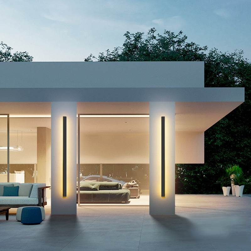 Aurexil – Lampe d'extérieur LED moderne en fer forgé et aluminium