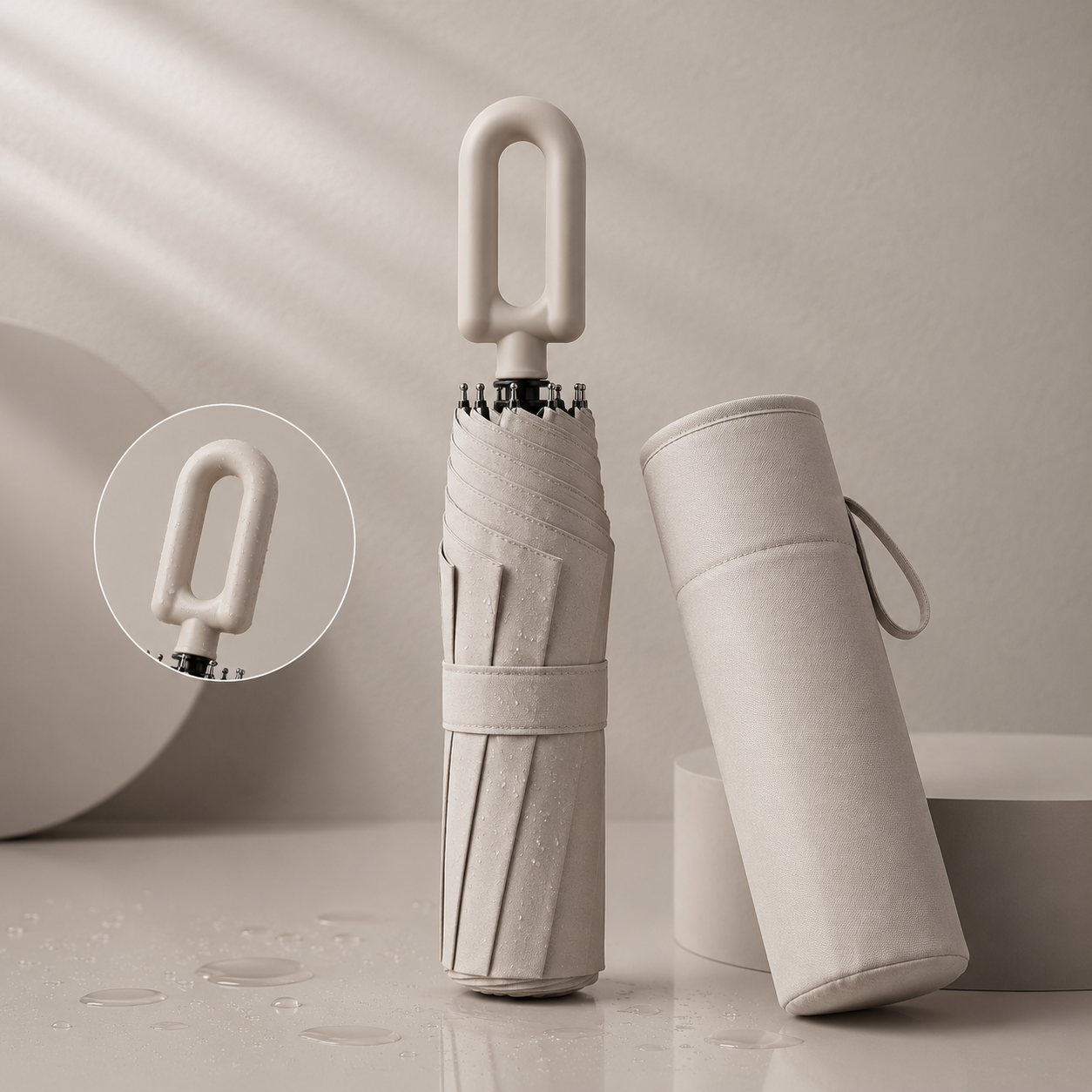 STORMLOCK - Parapluie automatique coupe-vent avec structure à 8 baleines et protection UV conçu pour une résistance aux intempéries et une commodité de voyage au quotidien
