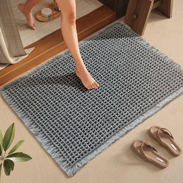 Tapis Wafflora – Tapis de Porte Antidérapant avec Structure Profonde pour Entrées Intérieures et Couverts