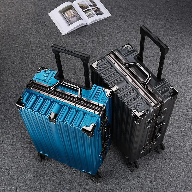 Valise Rigide en Aluminium Robuste pour Hommes et Femmes