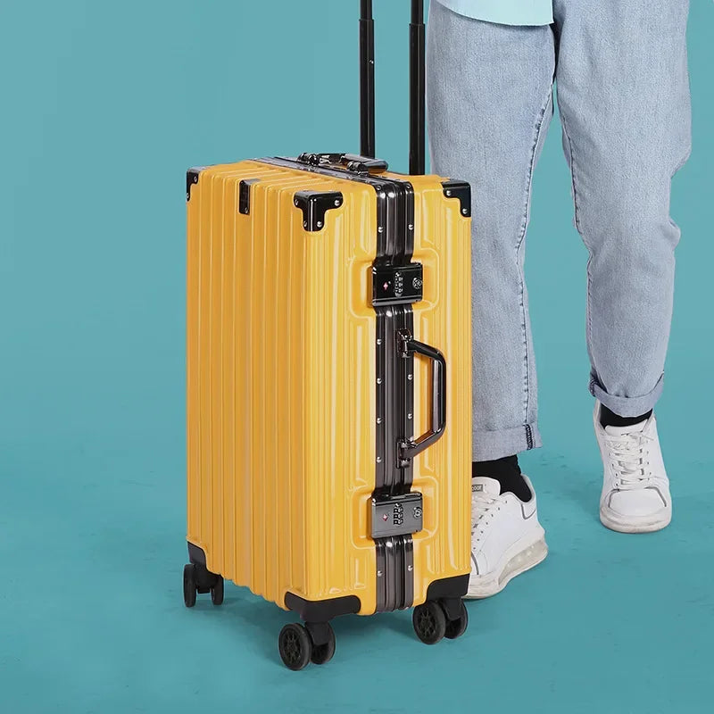 Valise Rigide en Aluminium Robuste pour Hommes et Femmes