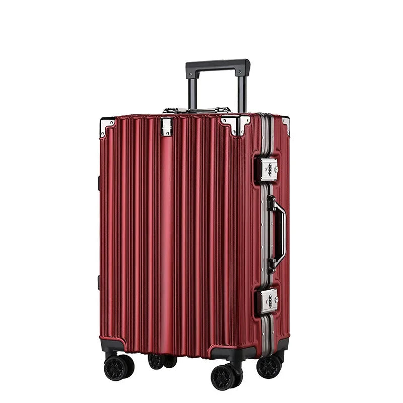 Valise Rigide en Aluminium Robuste pour Hommes et Femmes