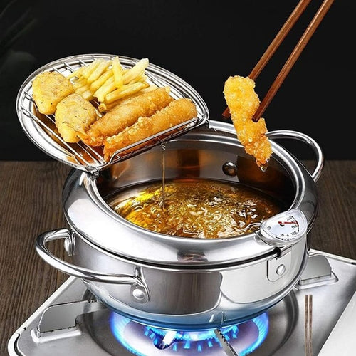 Friteuse en Acier Inoxydable avec Thermomètre