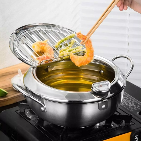 Friteuse en Acier Inoxydable avec Thermomètre