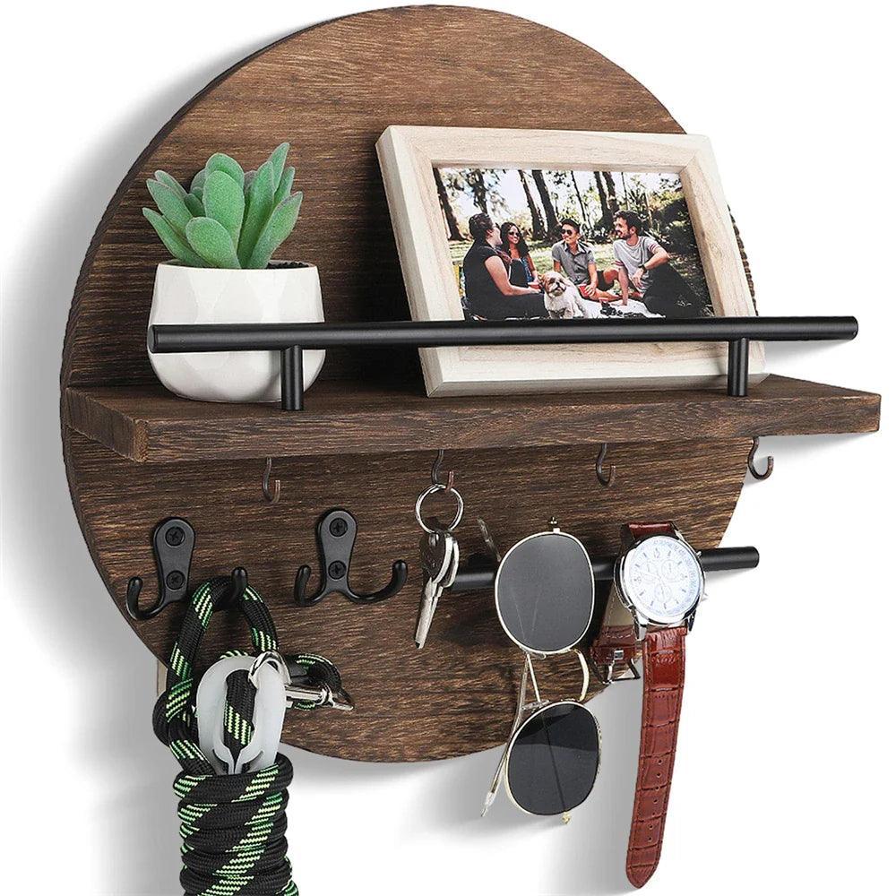 Porte-clés en Bois Rond | Écologique et Élégant