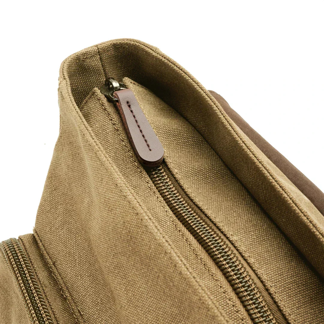 Sac à bandoulière en toile robuste pour homme avec bandoulière réglable