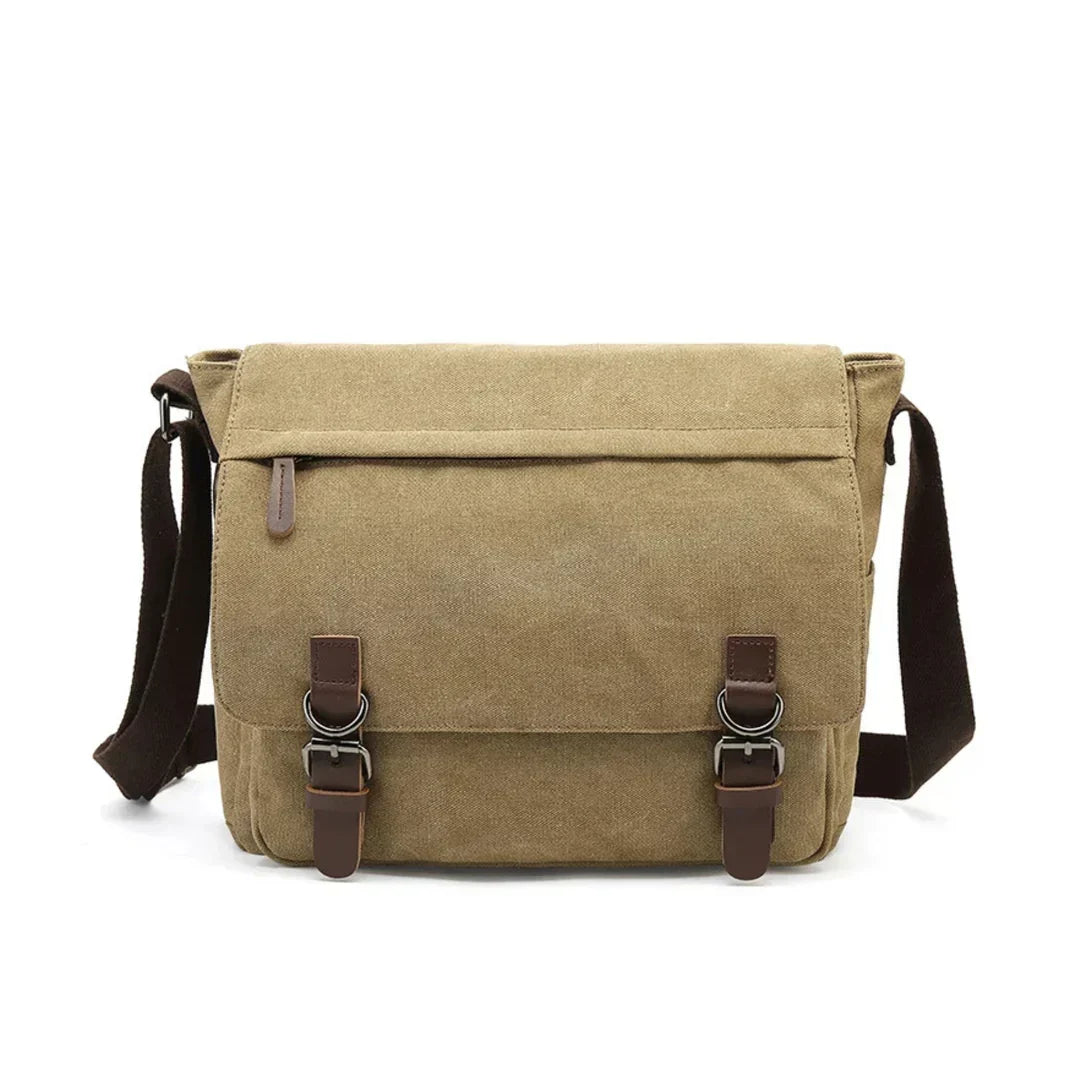 Sac à bandoulière en toile robuste pour homme avec bandoulière réglable