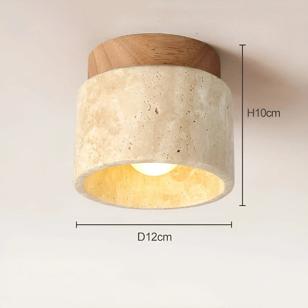 Lampe de plafond Rustykalna Travertyn - TravaGlow