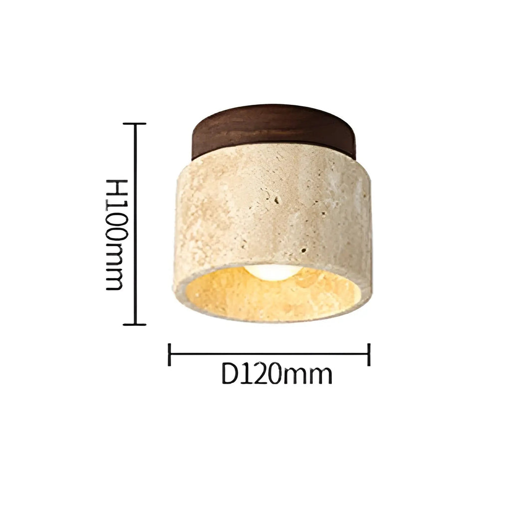 Lampe de plafond Rustykalna Travertyn - TravaGlow