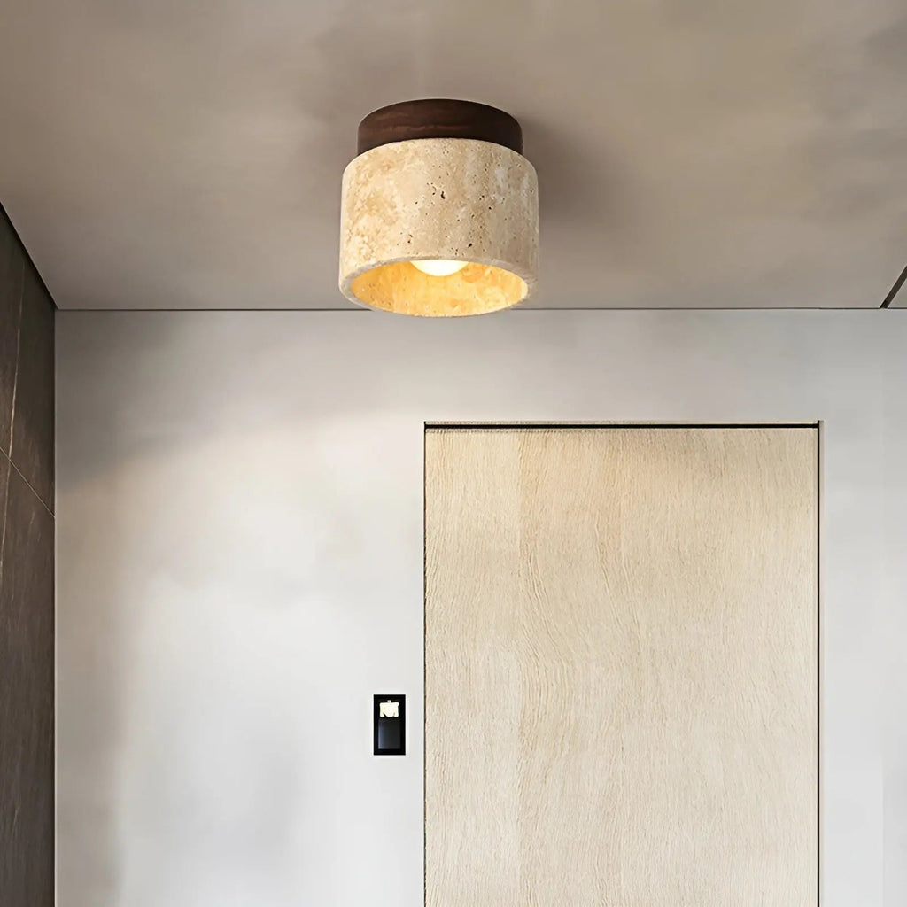 Lampe de plafond Rustykalna Travertyn - TravaGlow