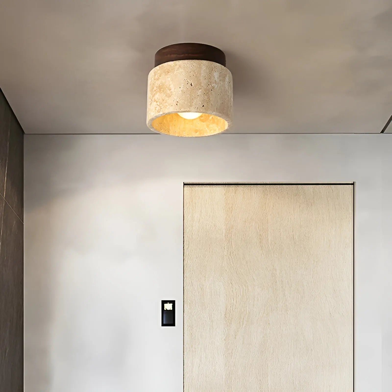 Lampe de plafond Rustykalna Travertyn - TravaGlow