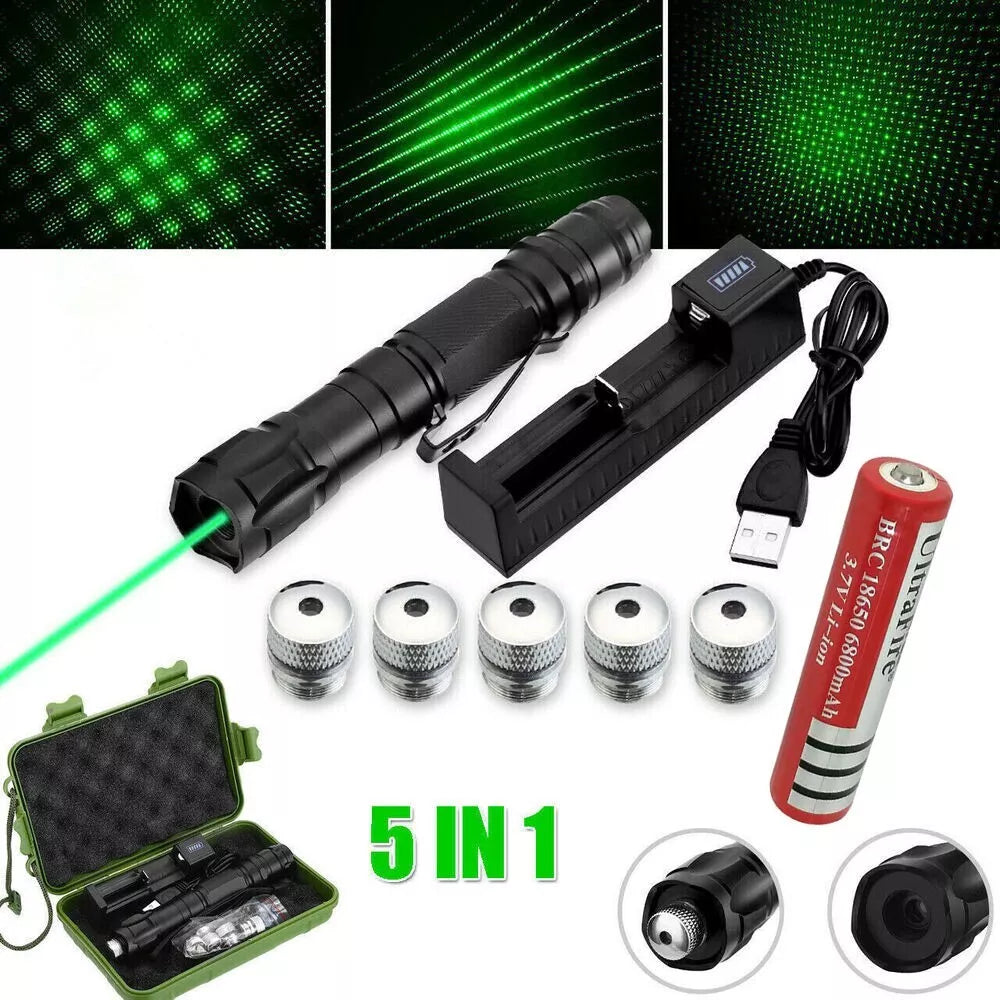 Pointeur laser vert rechargeable à longue portée et haute précision