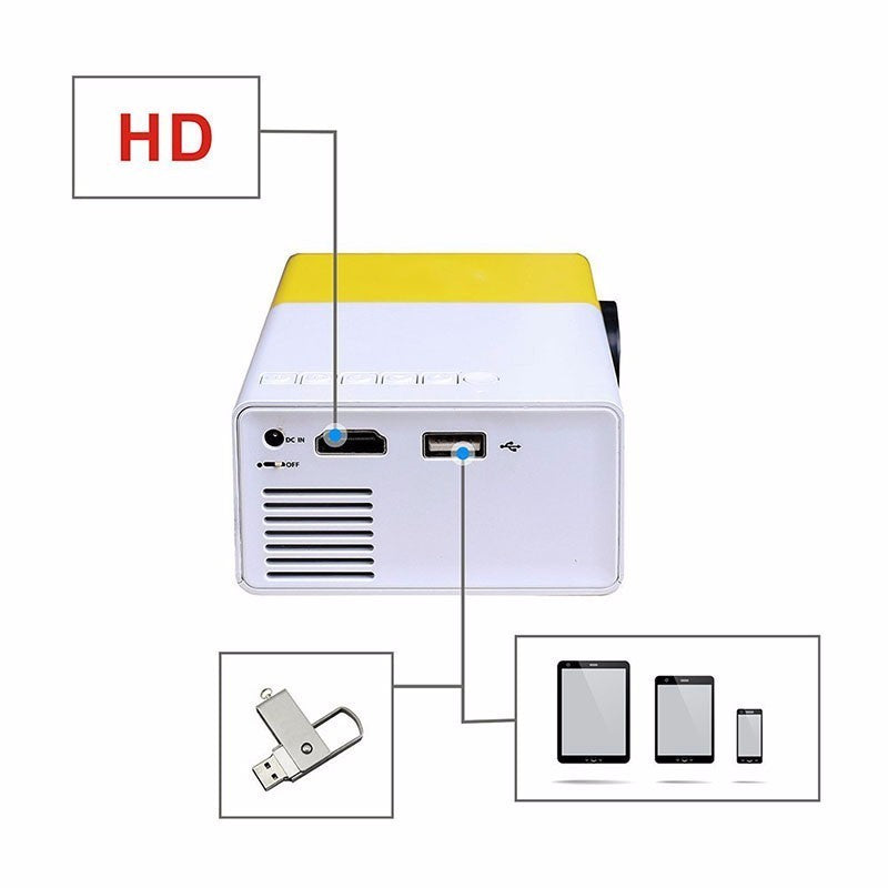 UltraLite™ Mini Projecteur – Compact, Portable & Haute Définition