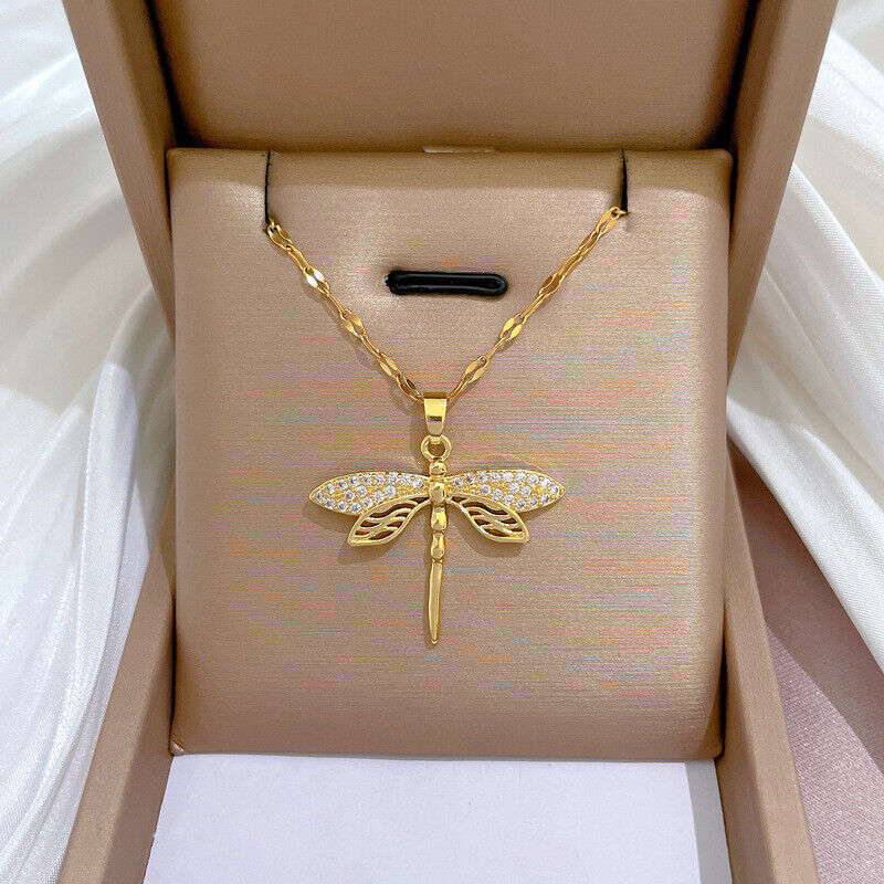 Collier Libellule en Or