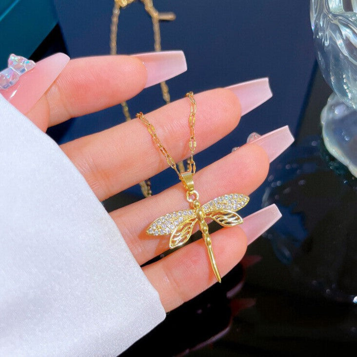 Collier Libellule en Or