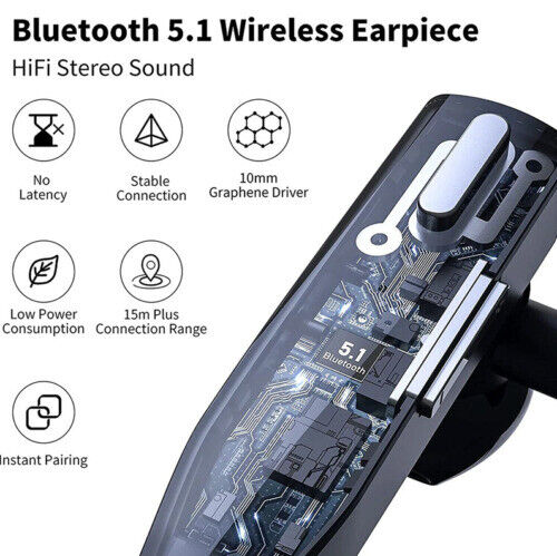 Casque Trucker Dual Mic Bluetooth 5.1 Sans Fil Réducteur de Bruit