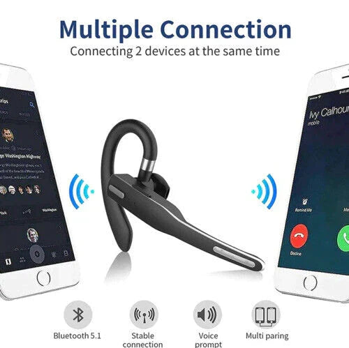 Casque Trucker Dual Mic Bluetooth 5.1 Sans Fil Réducteur de Bruit