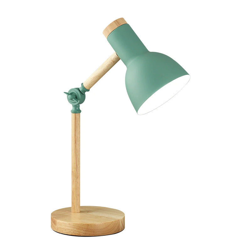 Lampe de Bureau en Bois Scandinave avec Design Pliable