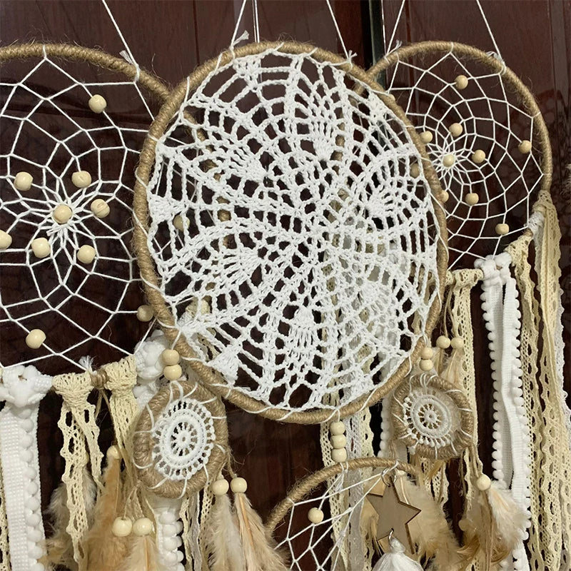Ensemble de Attrape-Rêves Bohème - Décoration Tissée à la Main | 5 Pièces