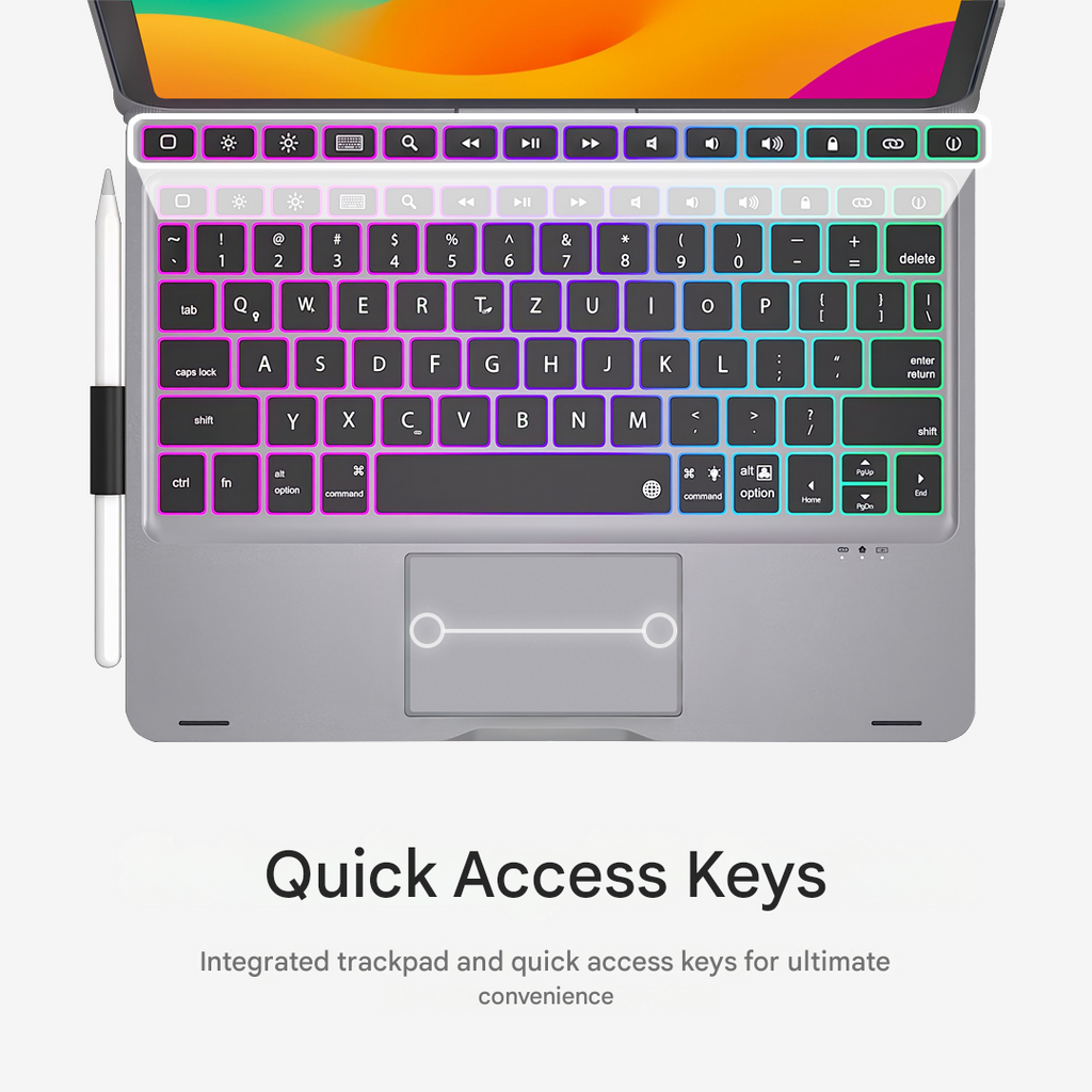 Clavier sans fil rotatif à 360° - Housse KeySpin