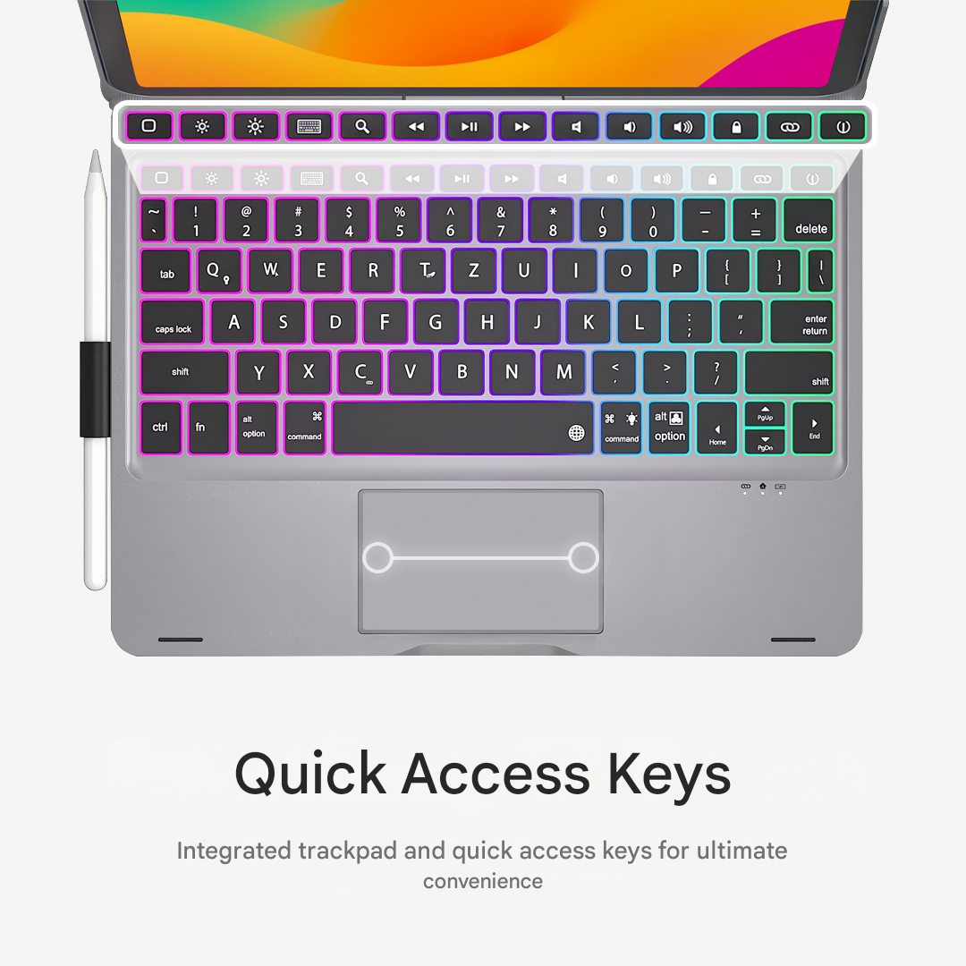 Clavier sans fil rotatif à 360° - Housse KeySpin