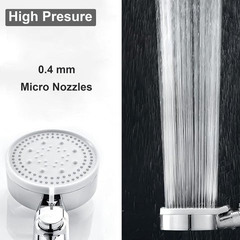 Douchette à faible pression à 5 modes | Contrôle de l'eau facile avec bouton d'arrêt