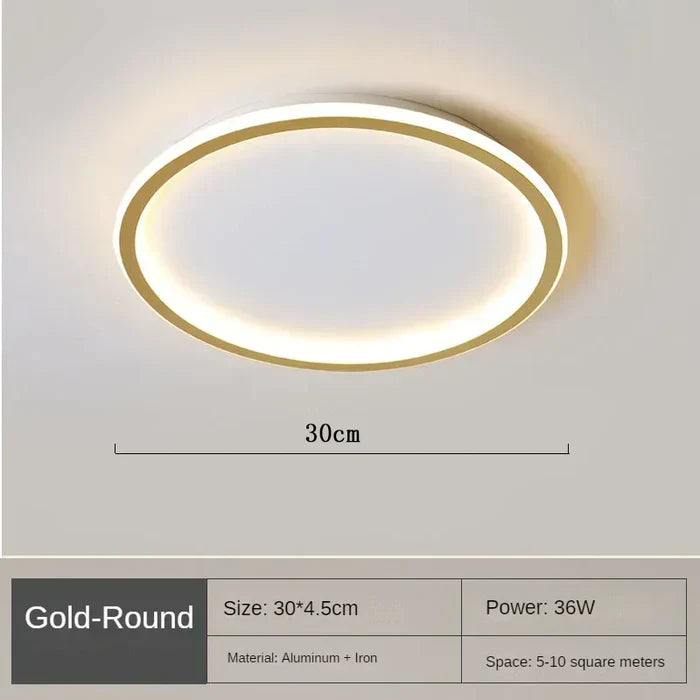 Lampe de plafond ronde scandinave - AuroraSphere