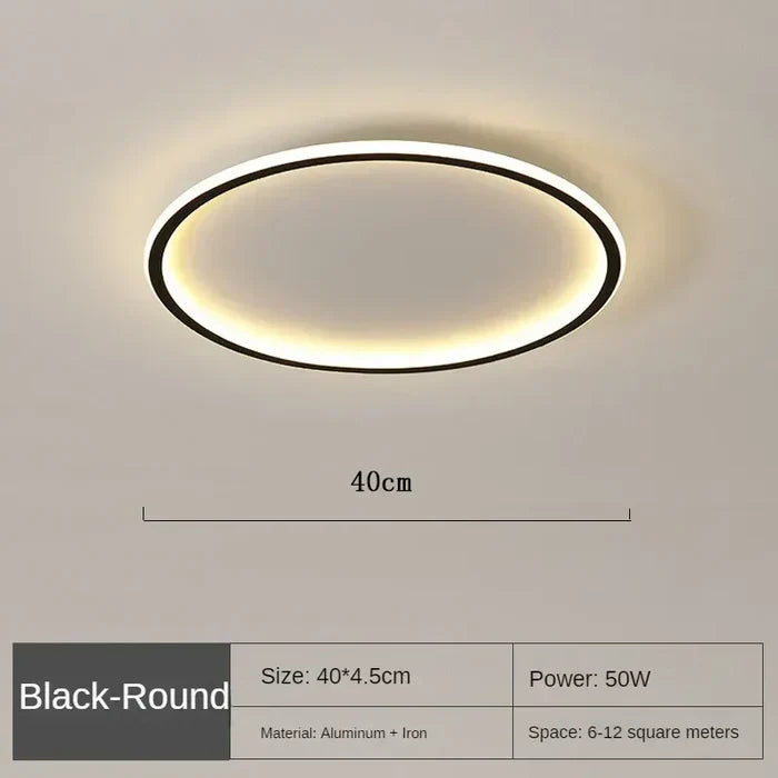 Lampe de plafond ronde scandinave - AuroraSphere