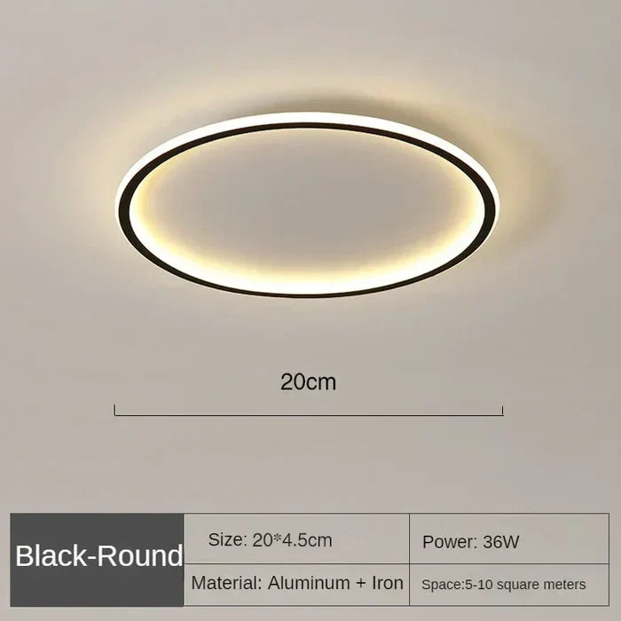 Lampe de plafond ronde scandinave - AuroraSphere