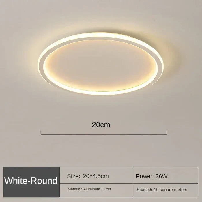 Lampe de plafond ronde scandinave - AuroraSphere