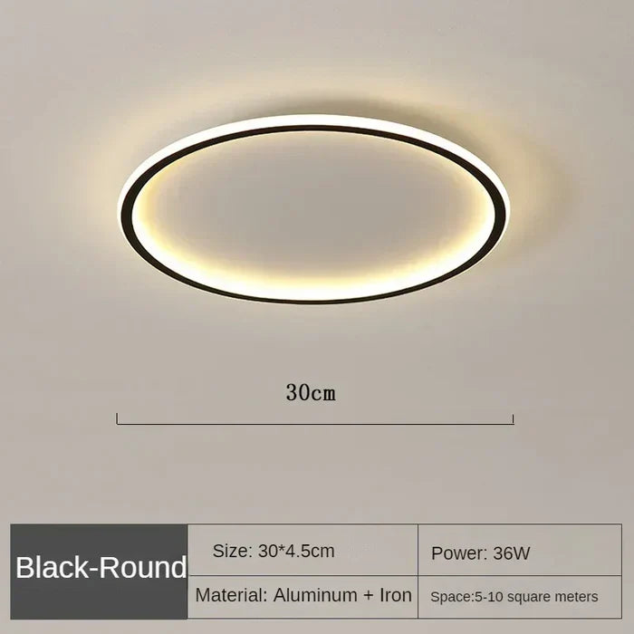 Lampe de plafond ronde scandinave - AuroraSphere