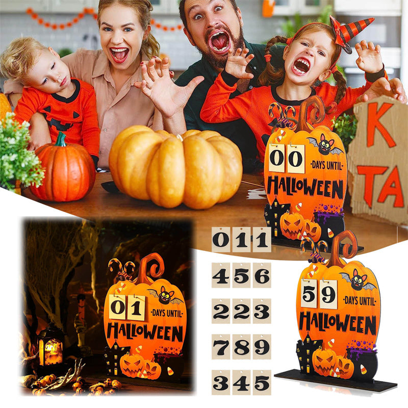Calendrier de l'Avent Halloween en Bois