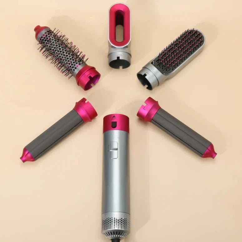 Styliste Capillaire Premium 5-en-1 pour Femmes avec Options Boucles et Lisses