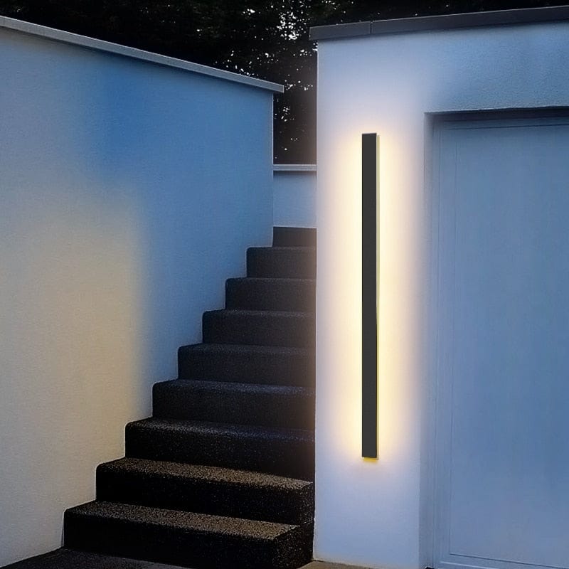 Applique Murale Extérieure Moderne en Aluminium Rétroéclairée