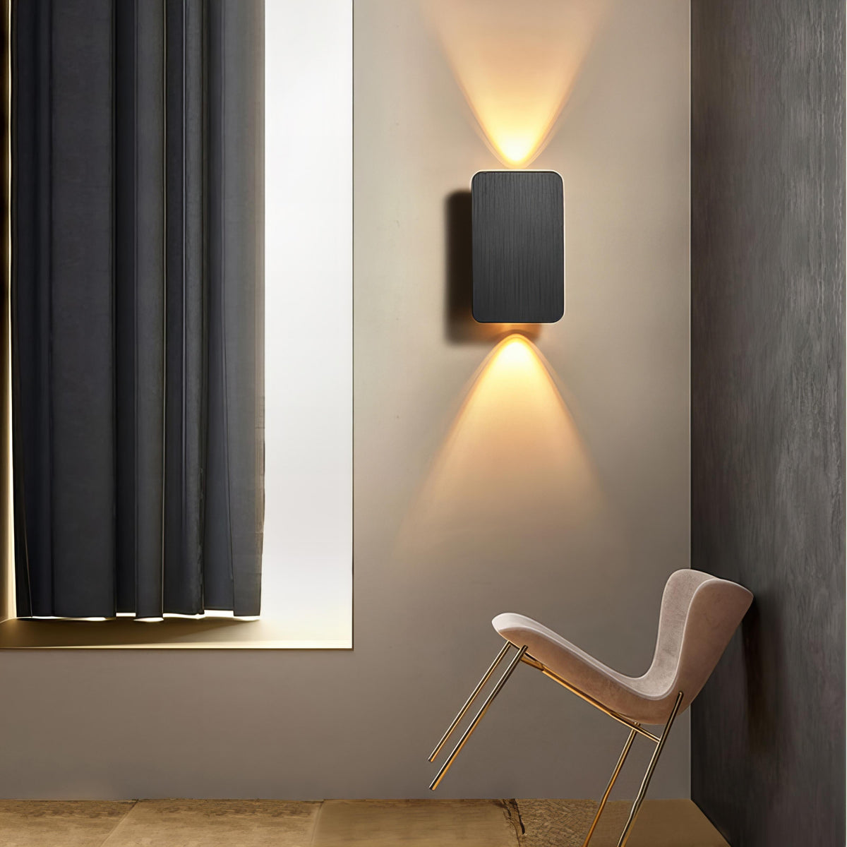 Applique Murale LED Intérieure Élégante - Design Rectangulaire Moderne