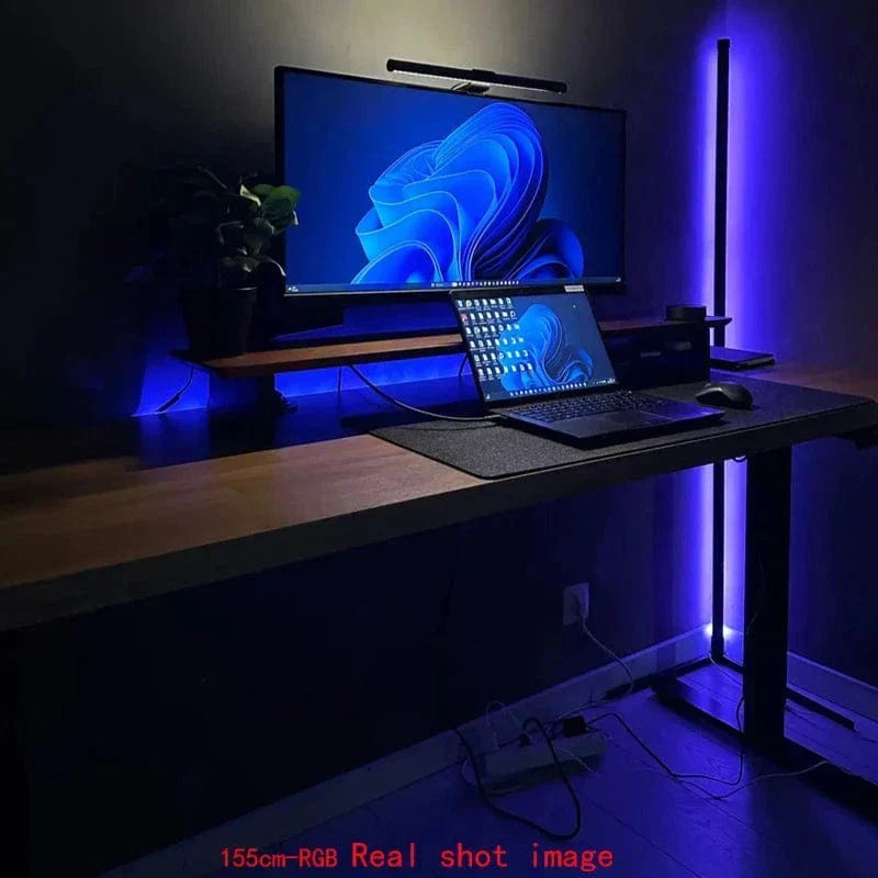 Lampe d'angle RGB élégante avec télécommande - Éclairage moderne