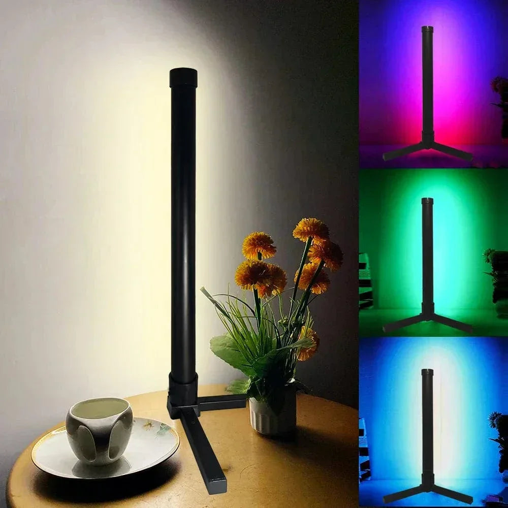 Lampe d'angle RGB élégante avec télécommande - Éclairage moderne