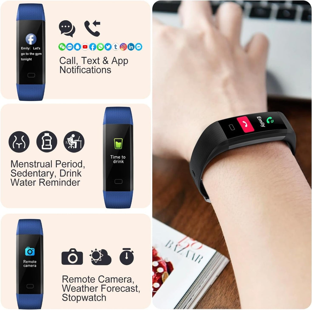Montre connectée pour le suivi de la santé avec suivi du rythme cardiaque et de la pression artérielle