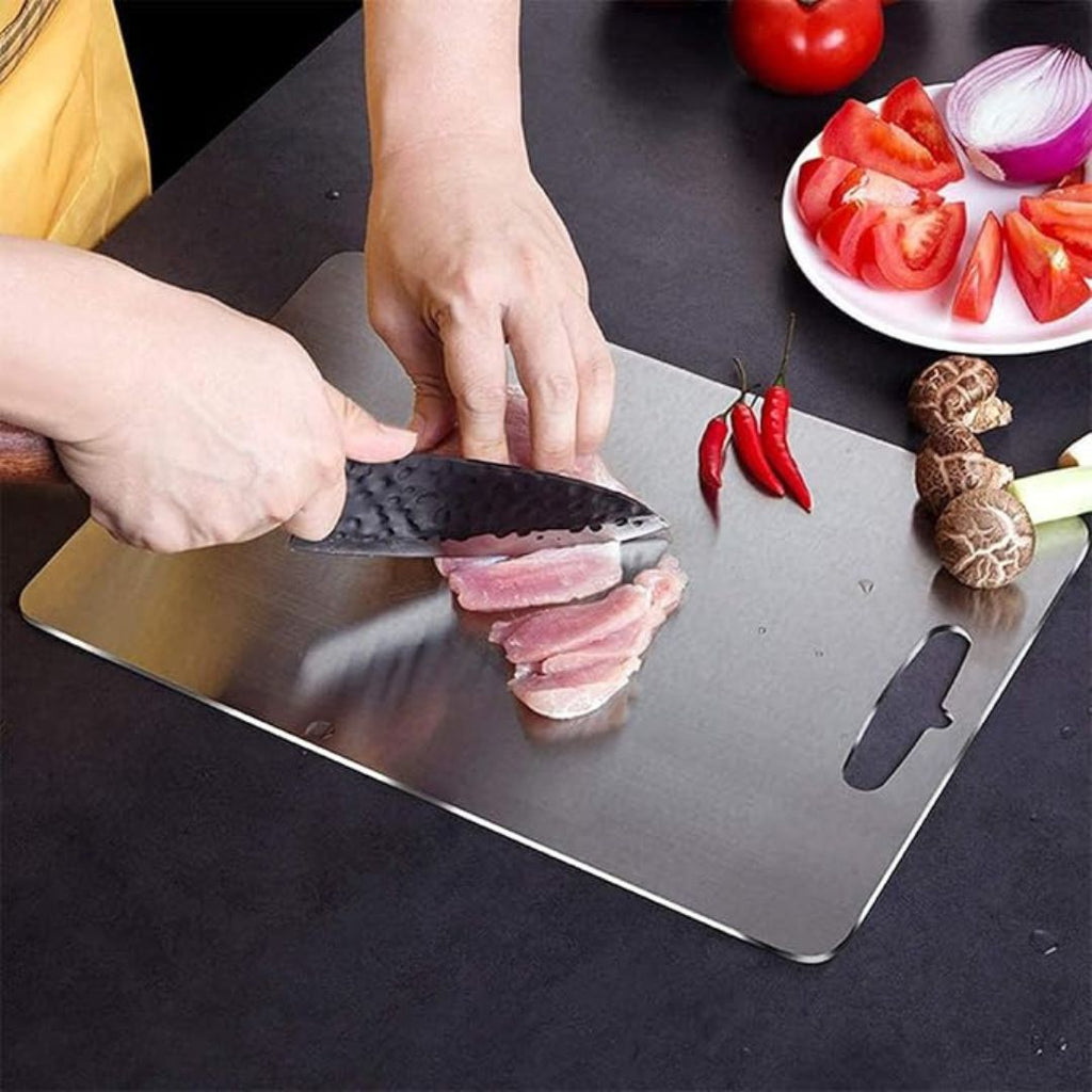 Planche à Découper en Acier Inoxydable pour Cuisine