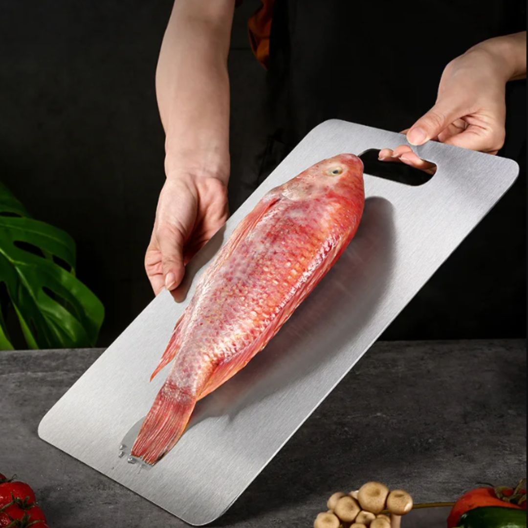 Planche à Découper en Acier Inoxydable pour Cuisine