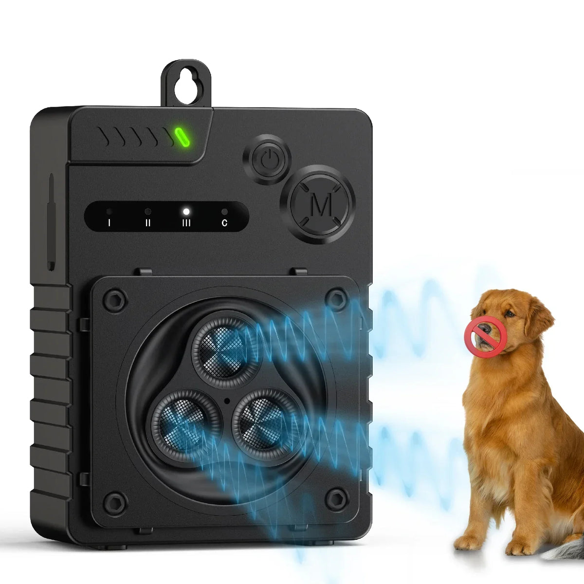 Dissuasion Ultrasonique pour Aboiements de Chien pour Intérieur & Extérieur