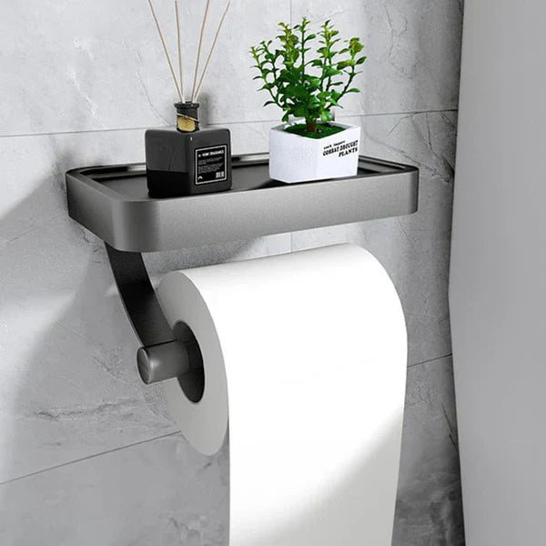 Distributeur de papier toilette avec étagère - Stalux