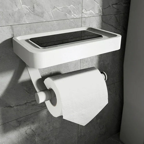 Distributeur de papier toilette avec étagère - Stalux
