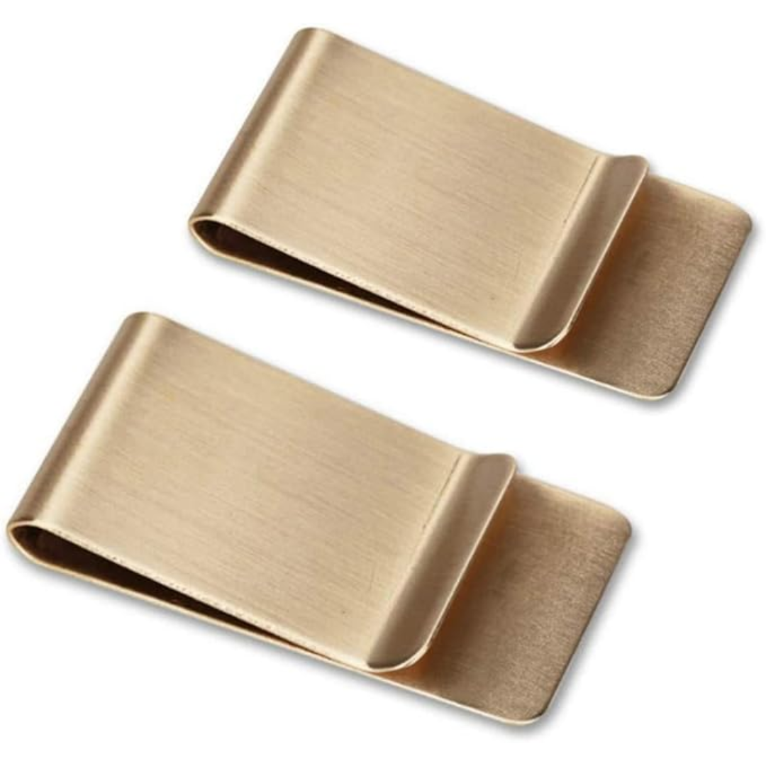 Porte-cartes et clip à billets en acier inoxydable slim - RazorHold (ensemble de 2)