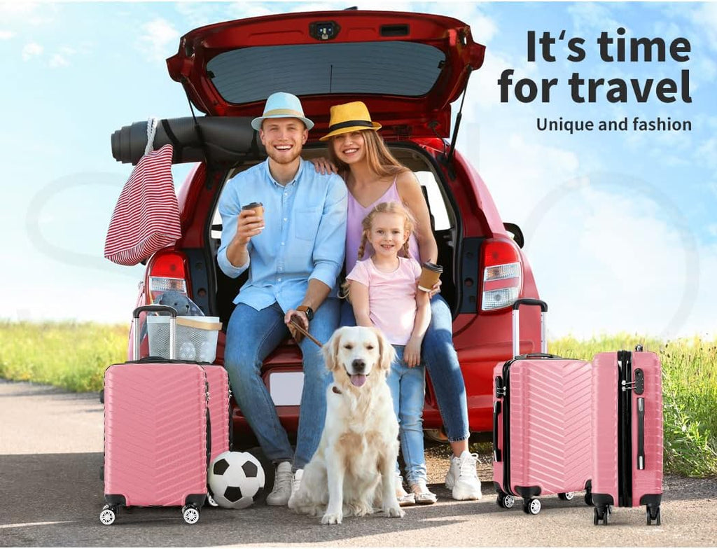 Valise à coque rigide avec serrure et roues pivotantes – Rosemont