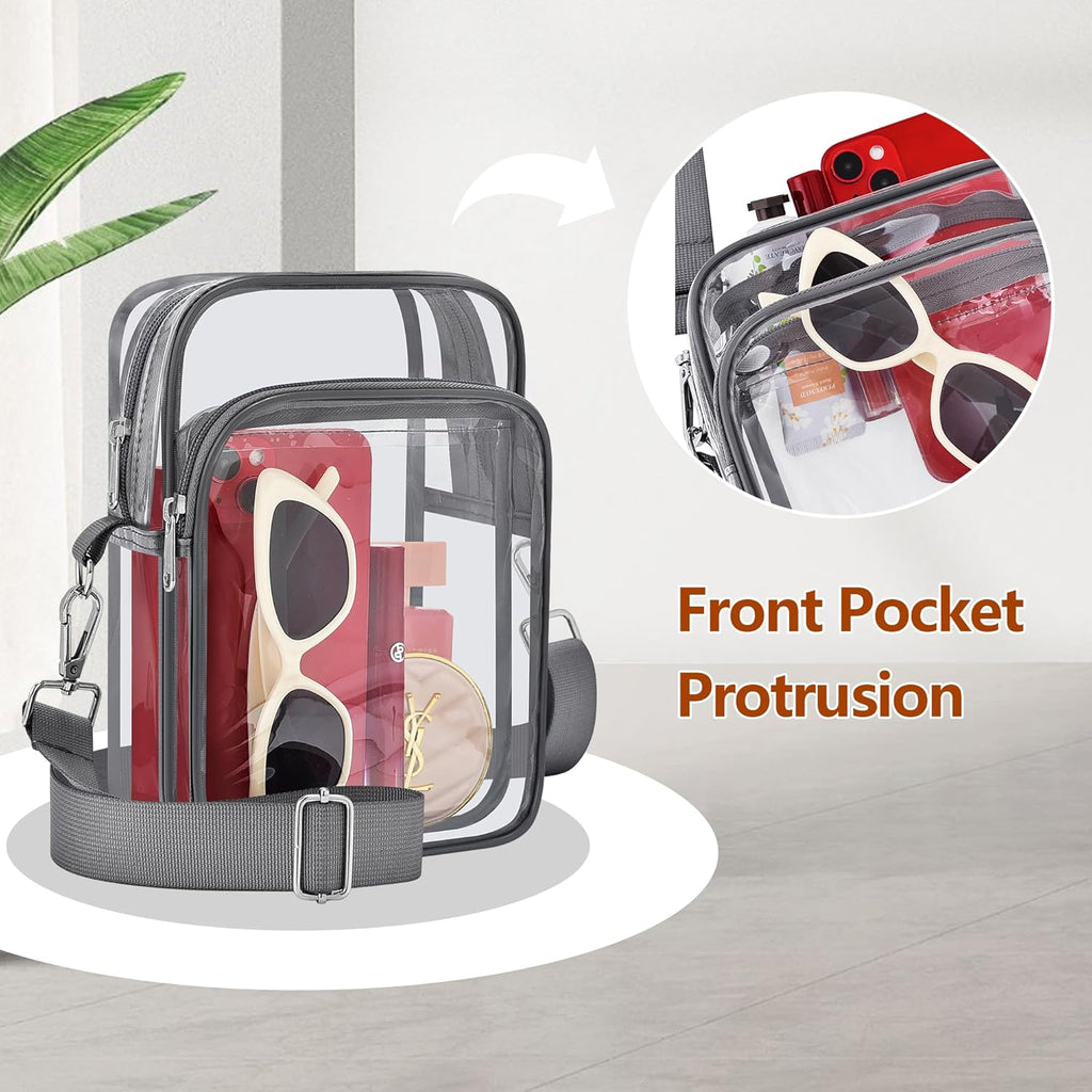Petit Sac Transparent avec Bandoulière Amovible - MiniVue