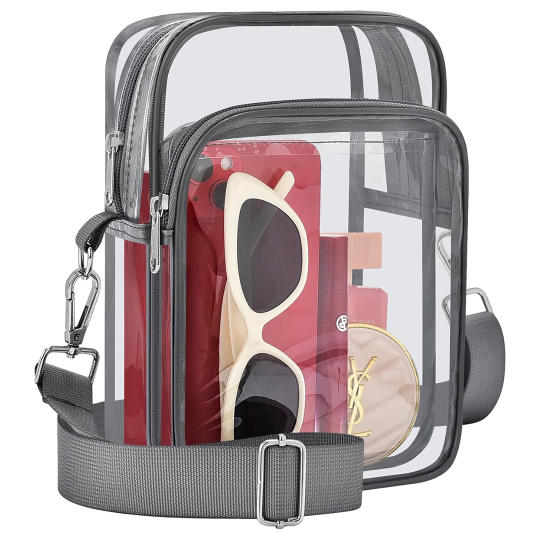 Petit Sac Transparent avec Bandoulière Amovible - MiniVue
