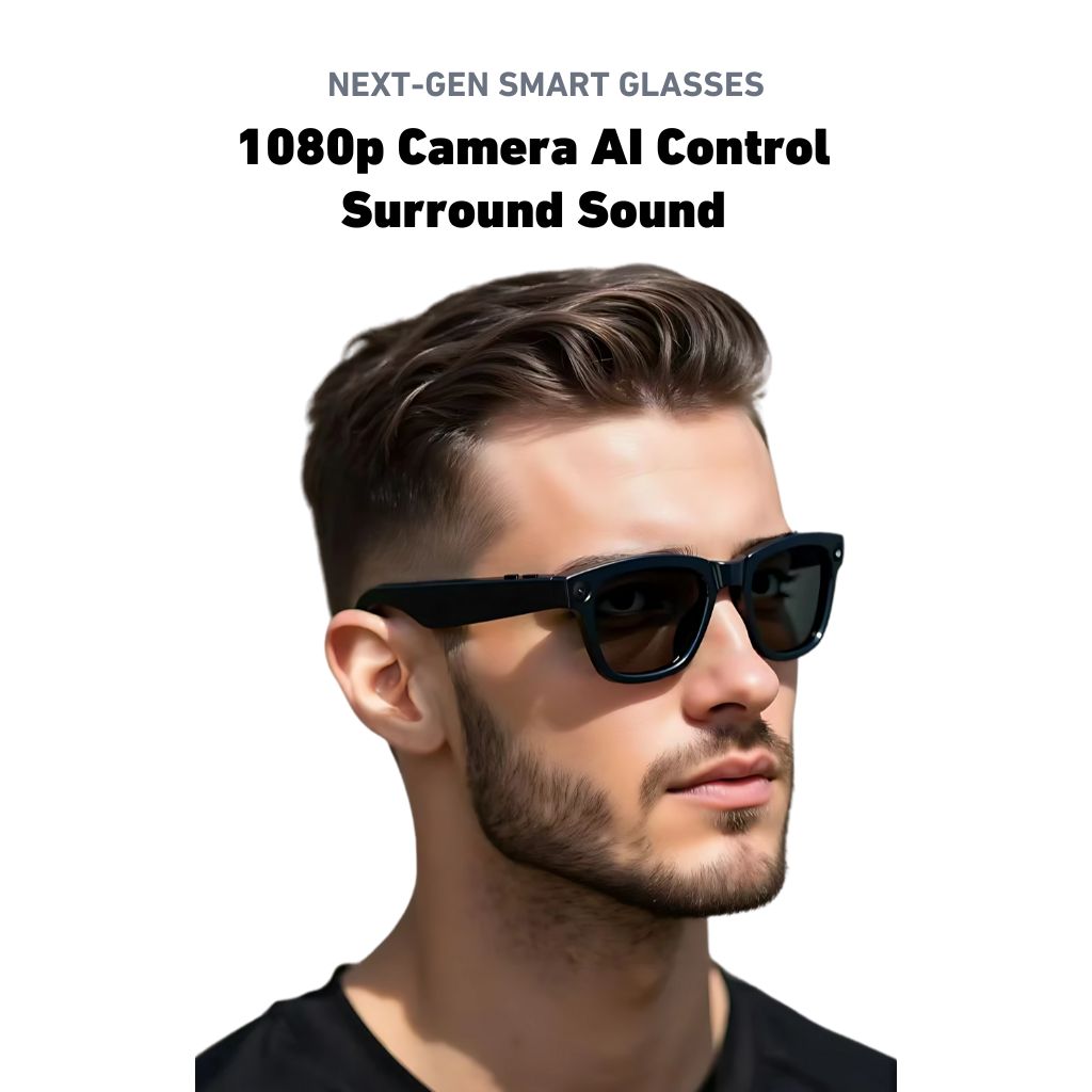 VisionX Lunettes Intelligentes – Lunettes Élégantes avec Caméra et Audio