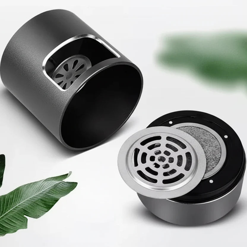 PURENOVA - Cendrier sans fumée puissant avec filtre à air HEPA et technologie ionique USB
