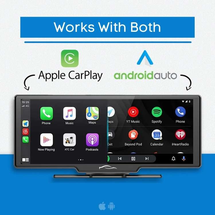 SmartDrive Écran sans fil CarPlay & Android Auto 10,25”